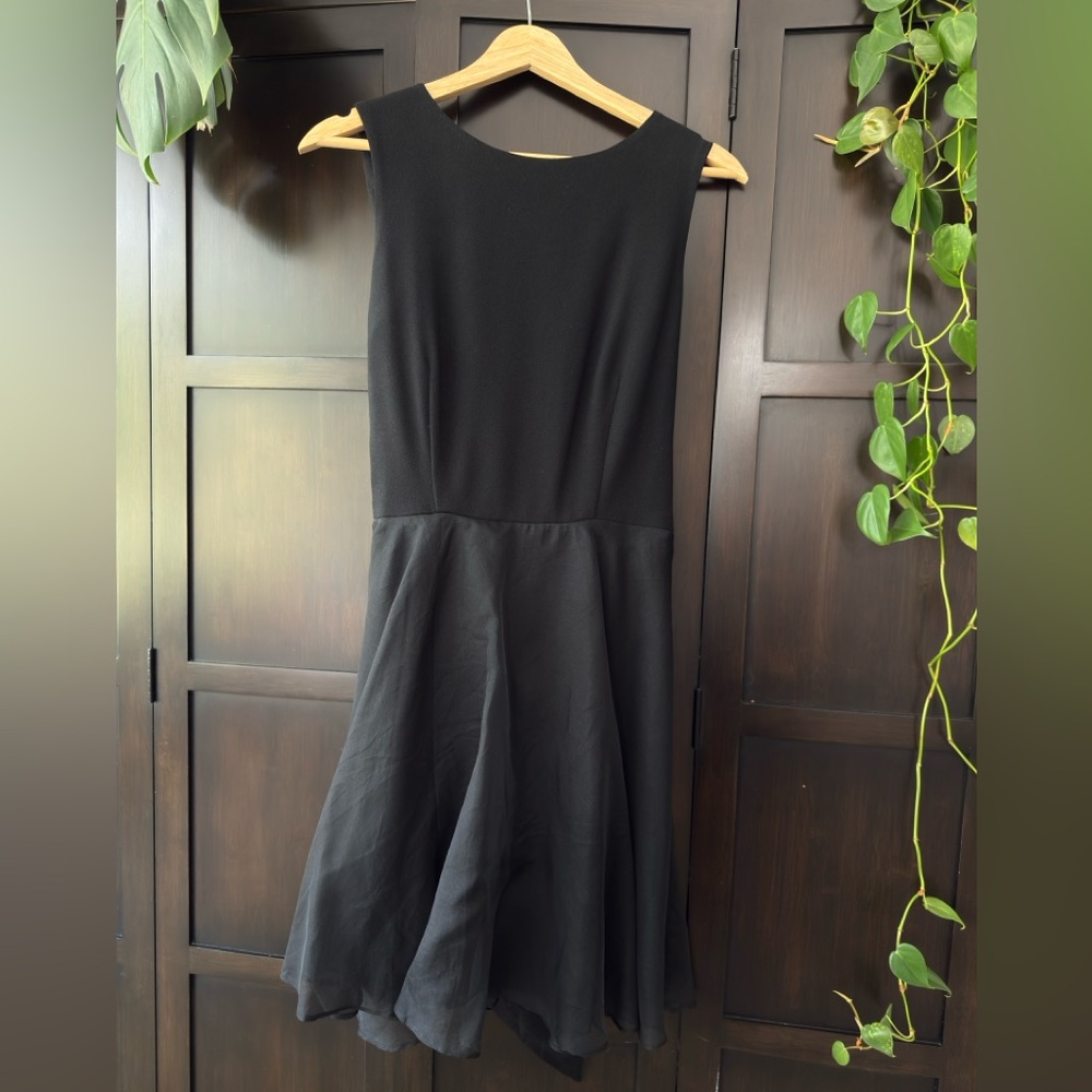 Classic Black Sleeveless Fit-and-Flare Dress